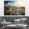 Designart - Rocky Green Mountains Panorama - Landscape Canvas Art Print